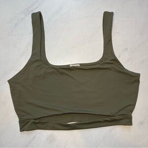 Garage Clothing Square Neck Tank with Cutout